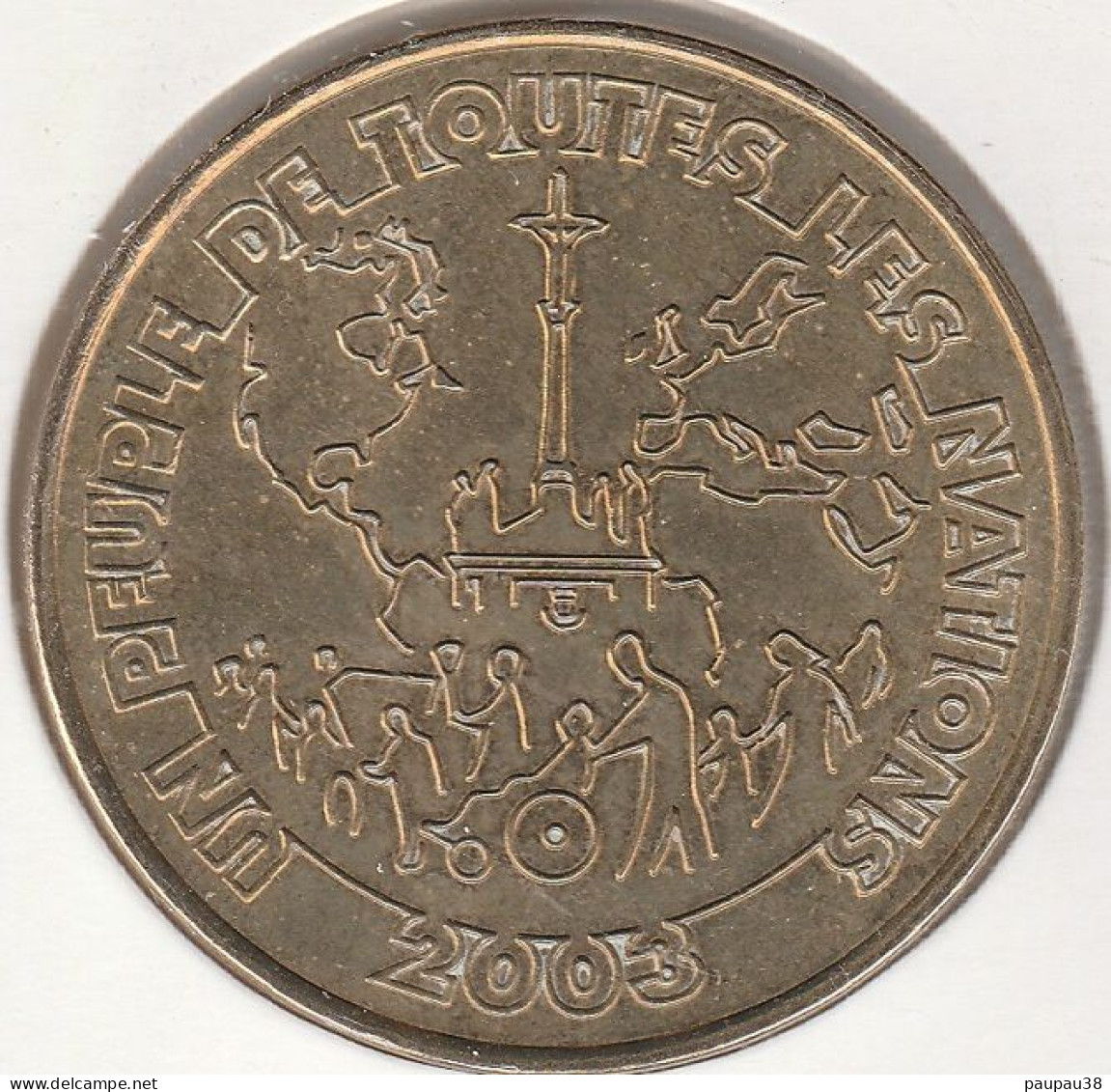 MONNAIE DE PARIS 2003 - 65 LOURDES Lourdes - Un Peuple De Toutes Les Nations - 2003