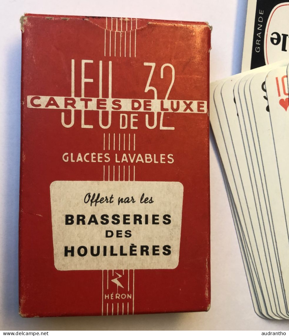 Ancien Jeu 32 Cartes à Jouer - Bière Spéciale 60 - Brasserie Des Houillères - Héron - 32 Carte
