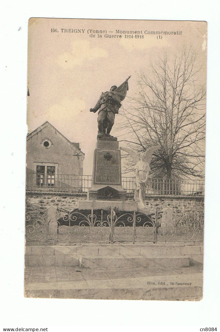 TREIGNY - 89 - MONUMENT COMMEMORATIF DE LA GUERRE 1914 1918 , MONUMENT AUX MORTS - Treigny