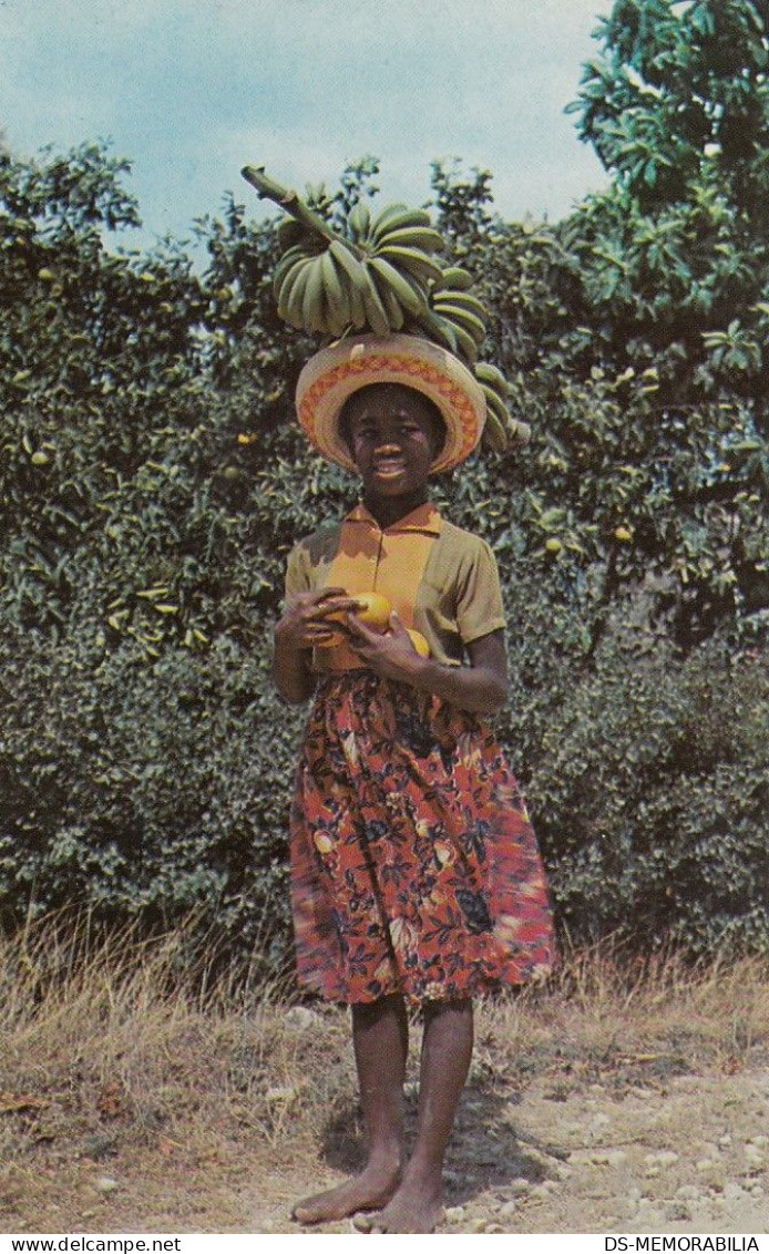 Jamaica Native Banana Vendor Old Postcard - Jamaïque