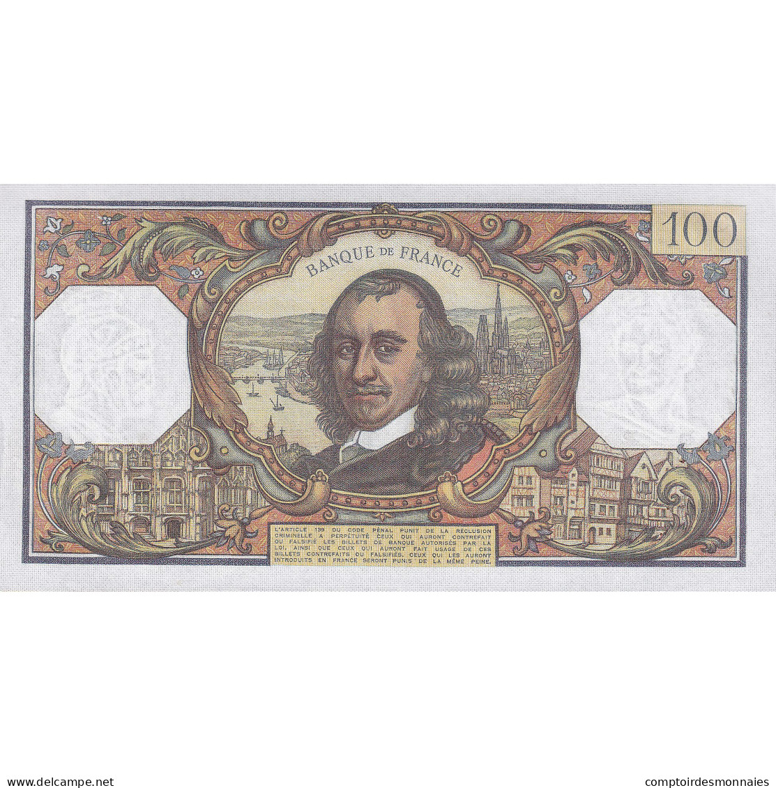 France, 100 Francs, Corneille, 1971, R.572, SPL, Fayette:65.36, KM:149d - 100 F 1964-1979 ''Corneille''