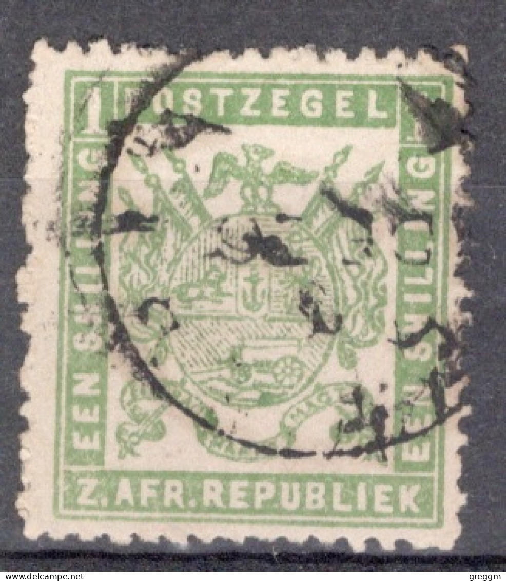 South African Republic 1883 Single 1s Stamp In Fine Used Condition - Nueva República (1886-1887)