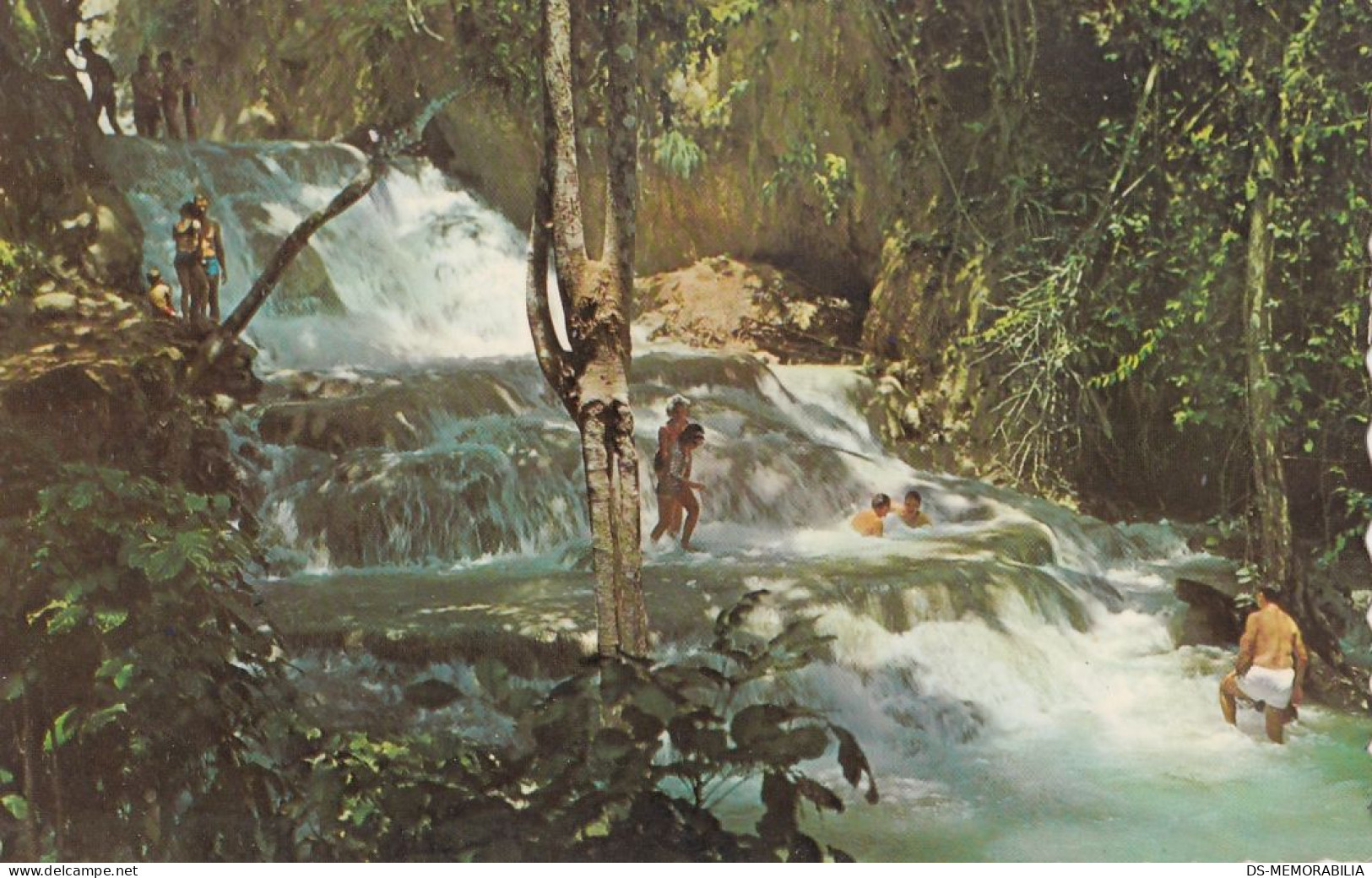 Jamaica Ocho Rios - Dunns River Falls Old Postcard - Jamaïque