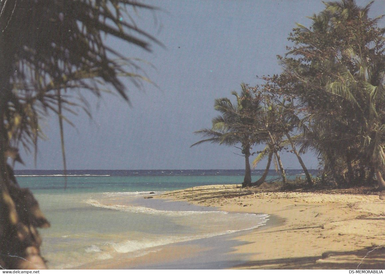 Jamaica - White Sand Beach & Coral Reef Old Postcard - Jamaïque