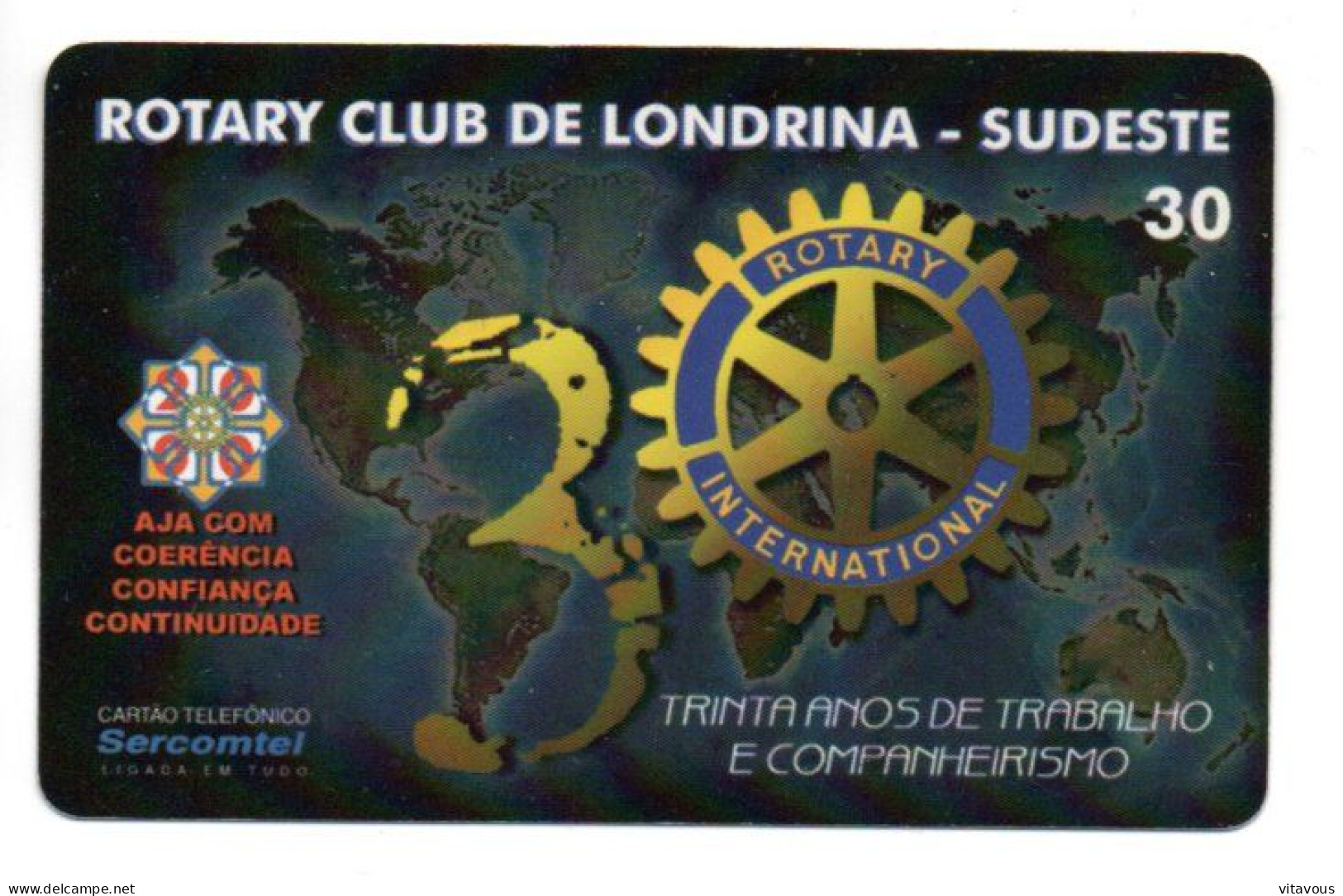 Rotary Club International Télécarte Brésil Phonecard Telefonkarte (J 918) - Brésil