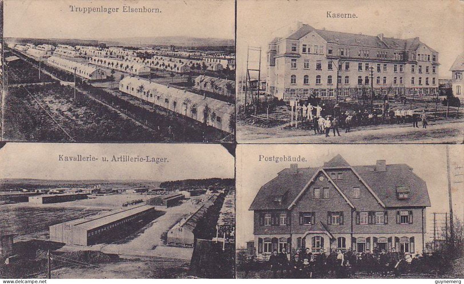 ELSENBORN Bütgenbach Truppenlager Carte Allemande 1° Guerre - Butgenbach - Bütgenbach