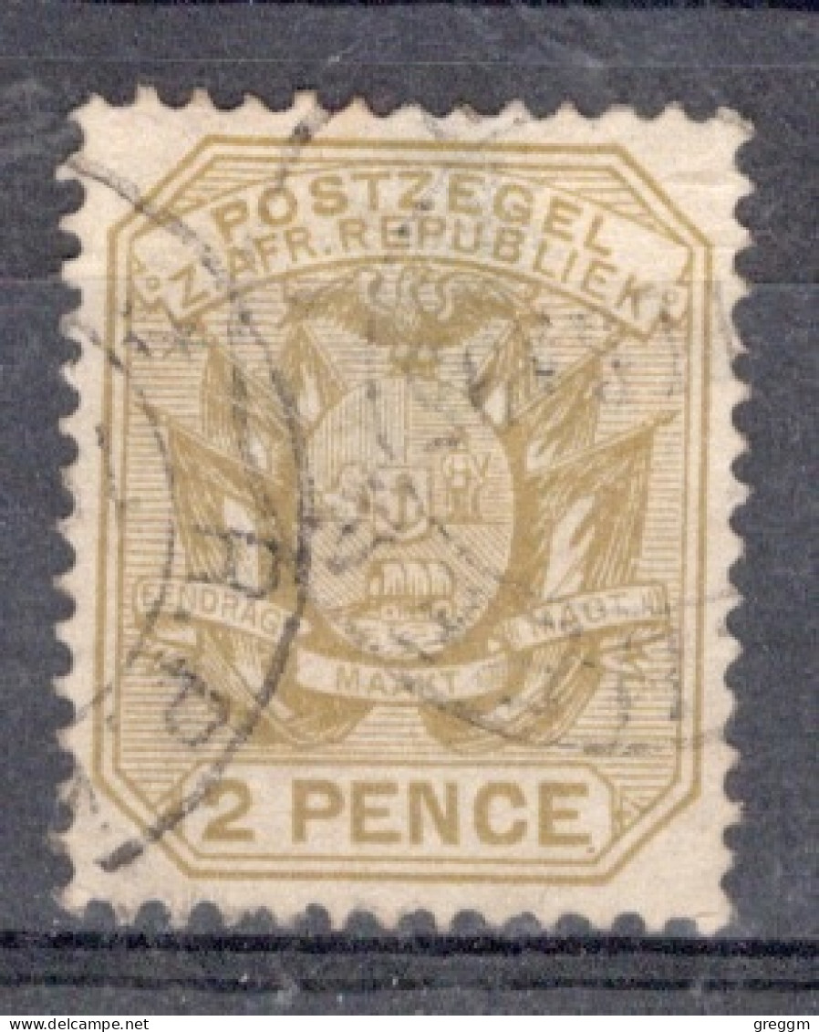 South African Republic 1894 Single Stamp Coat Of Arms - Wagon With Two Shafts In Fine Used Condition - Nueva República (1886-1887)