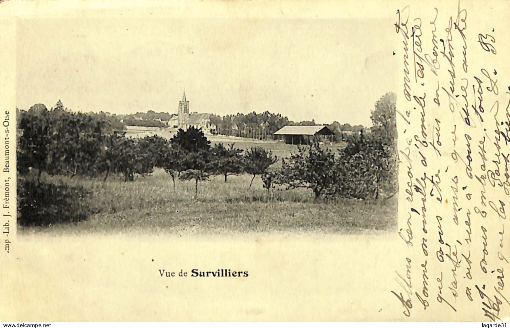 (95) Val D'Oise - Vue De Survilliers 1903 Merson - Survilliers