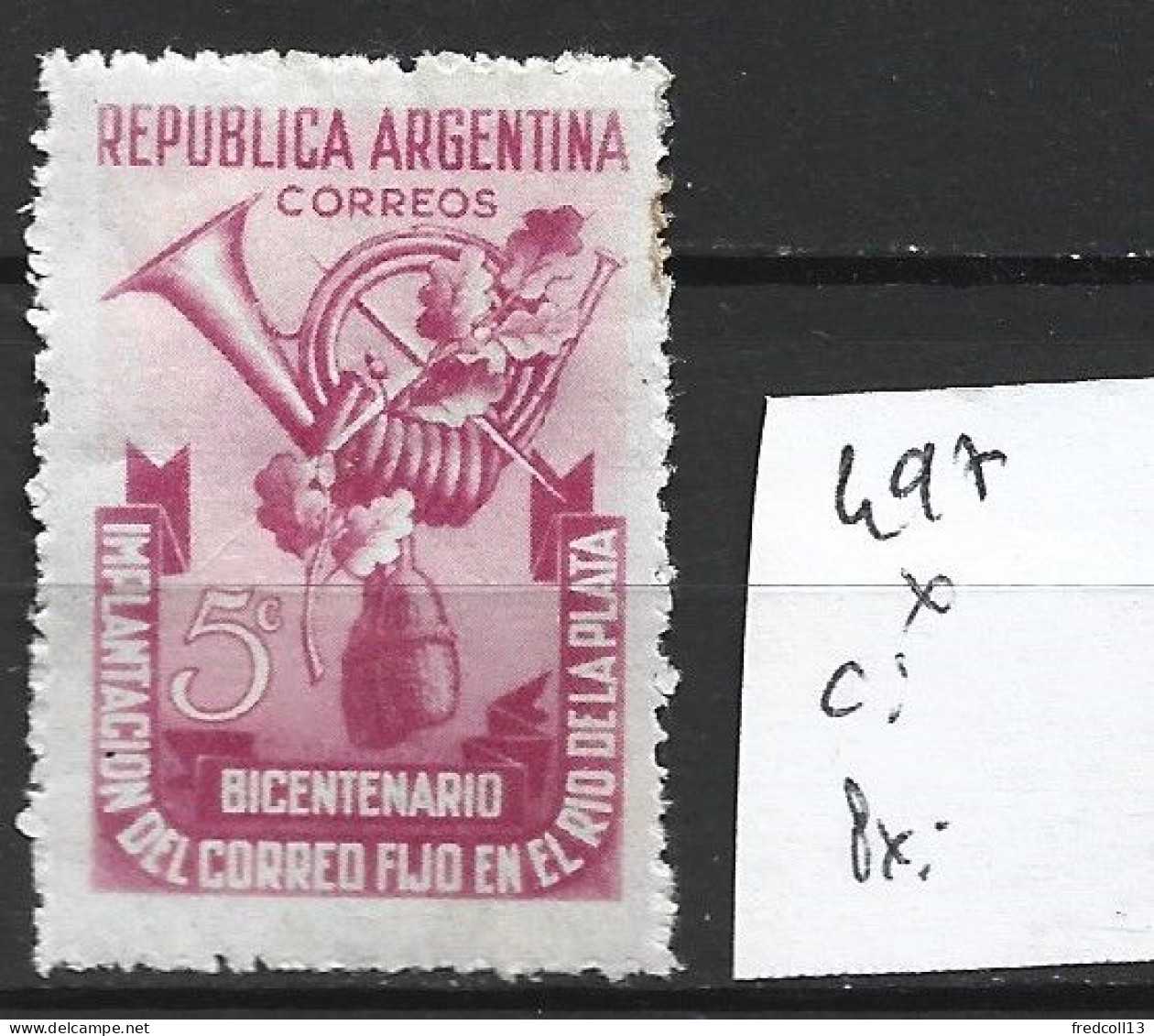 ARGENTINE 497 * Côte 0.30 € - Neufs