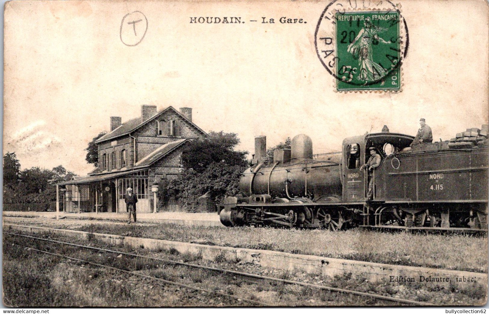CPA  - SELECTION - HOUDAIN -  La Gare - Houdain