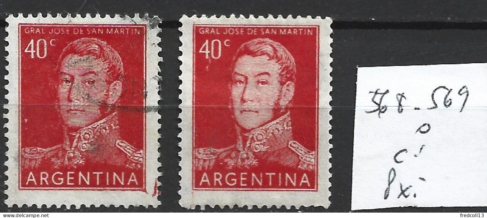 ARGENTINE 568-69 Oblitérés Côte 0.30 € - Used Stamps
