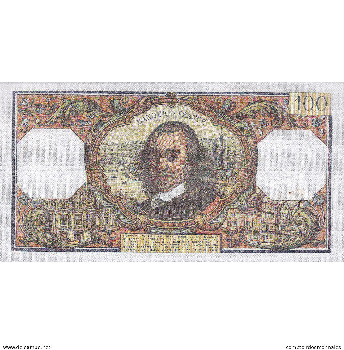 France, 100 Francs, Corneille, 1971, R.572, SUP, Fayette:65.36, KM:149d - 100 F 1964-1979 ''Corneille''