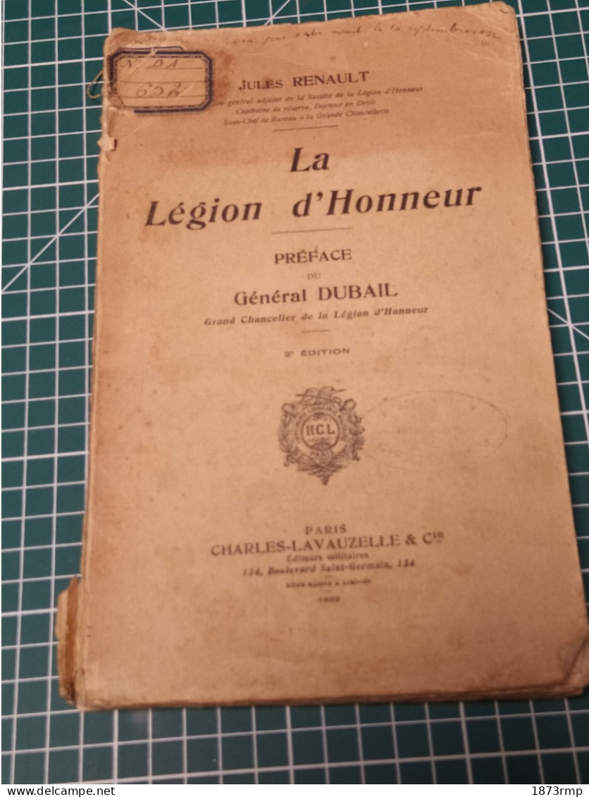 LA LEGION D'HONNEUR, JULES RENAULT - Francese