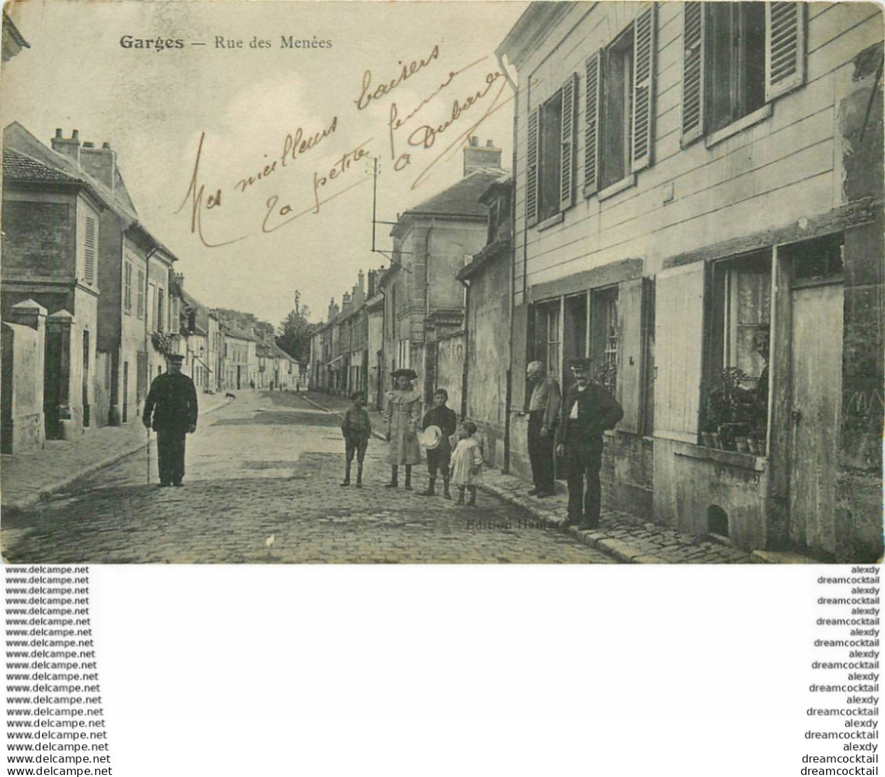 95 GARGES LES GONESSES. Rue Des Menées 1915 - Garges Les Gonesses