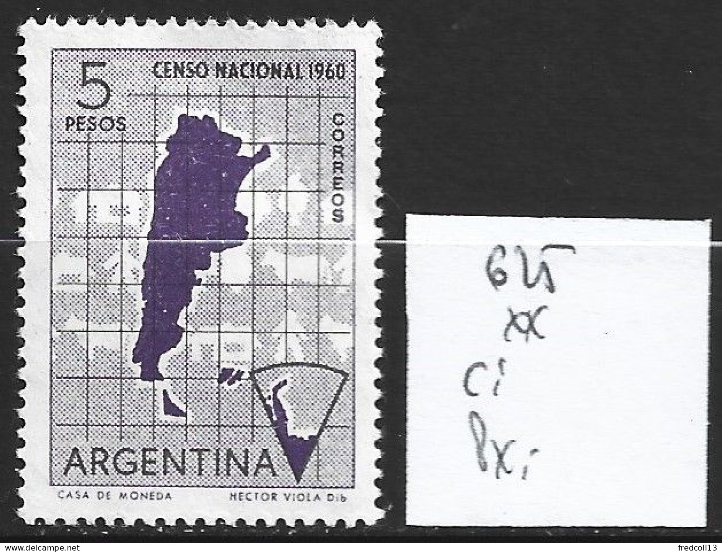 ARGENTINE 625 ** Côte 0.90 € - Nuevos