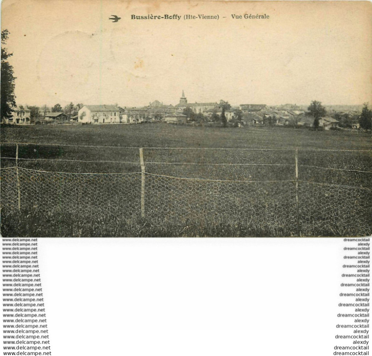 PHL 87 BUSSIERE-BOFFY. Vue Sur Le Village 1922 - Bussiere Poitevine