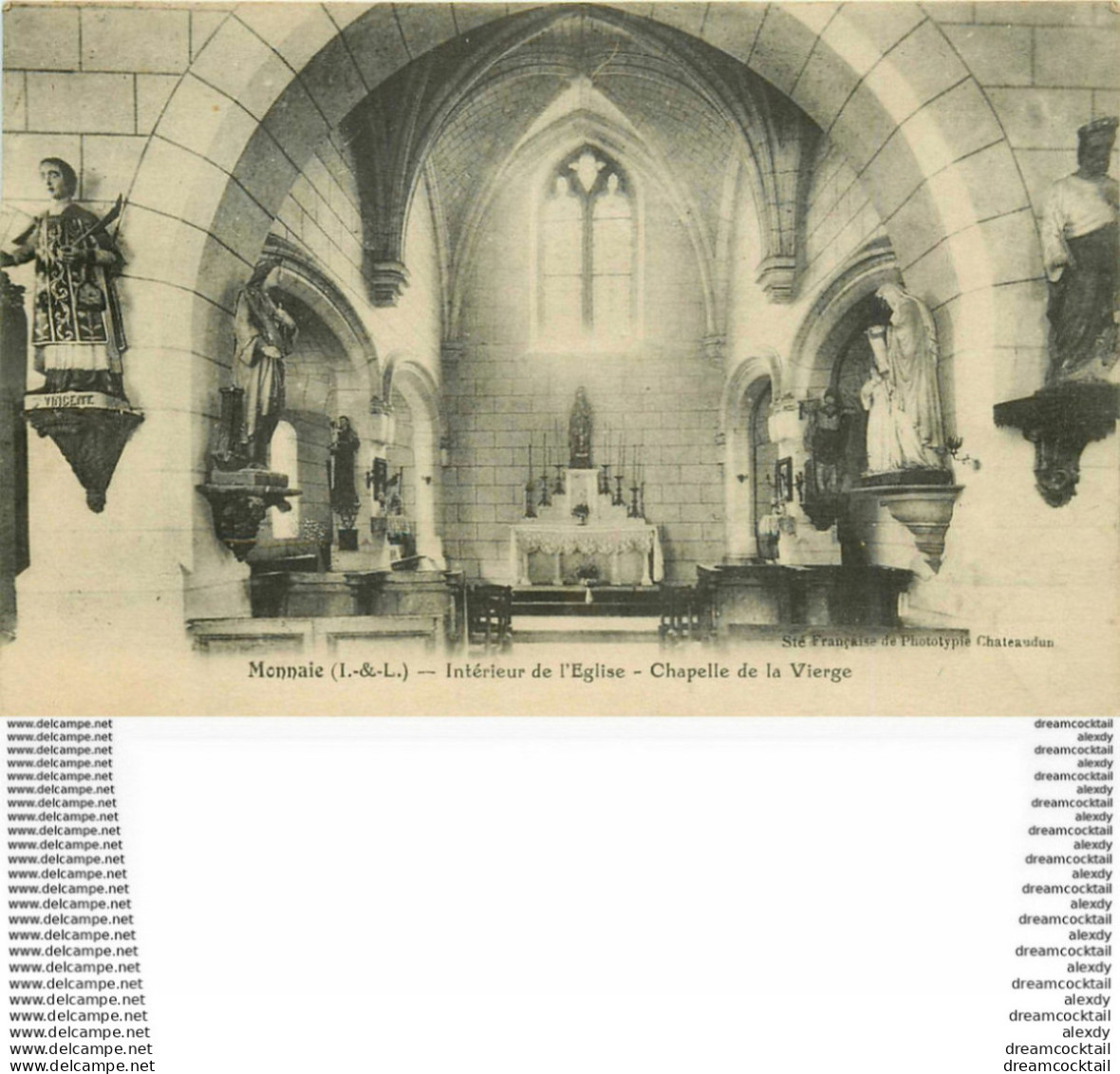 WW 37 MONNAIE. Chapelle De La Vierge Dans L'Eglise 1938 - Monnaie