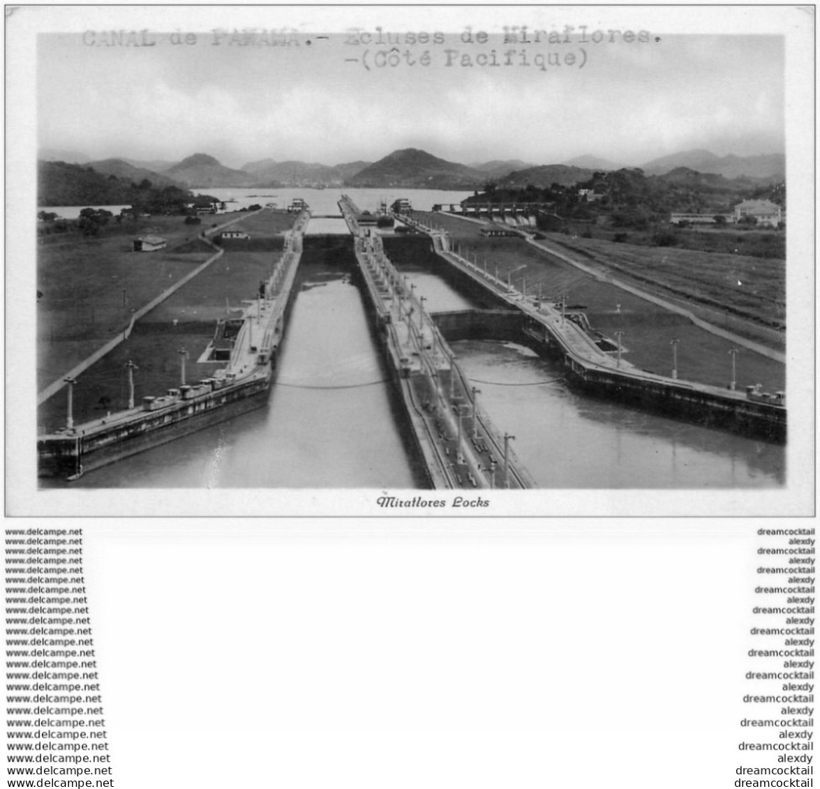 PANAMA. Le Canal Et Ecluses De Miraflores . Carte Photo Postale - Panama