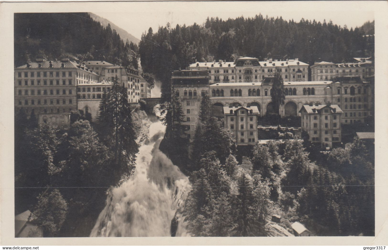 D9090) BADGASTEIN - Tolle FOTO AK - Wasserfall Häuser ALT !! 1931 - Bad Gastein