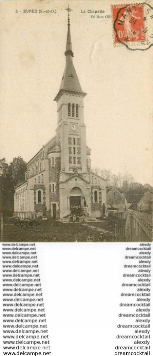 PHL 91 BURES. La Chapelle Avec Nombreux Enfants 1919 - Bures Sur Yvette