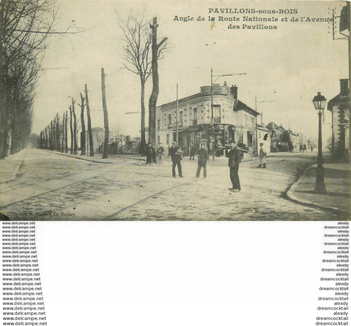 HR 93 LES PAVILLONS-SOUS-BOIS. Route Nationale Et Avenue Des Pavillons 1908 - Les Pavillons Sous Bois