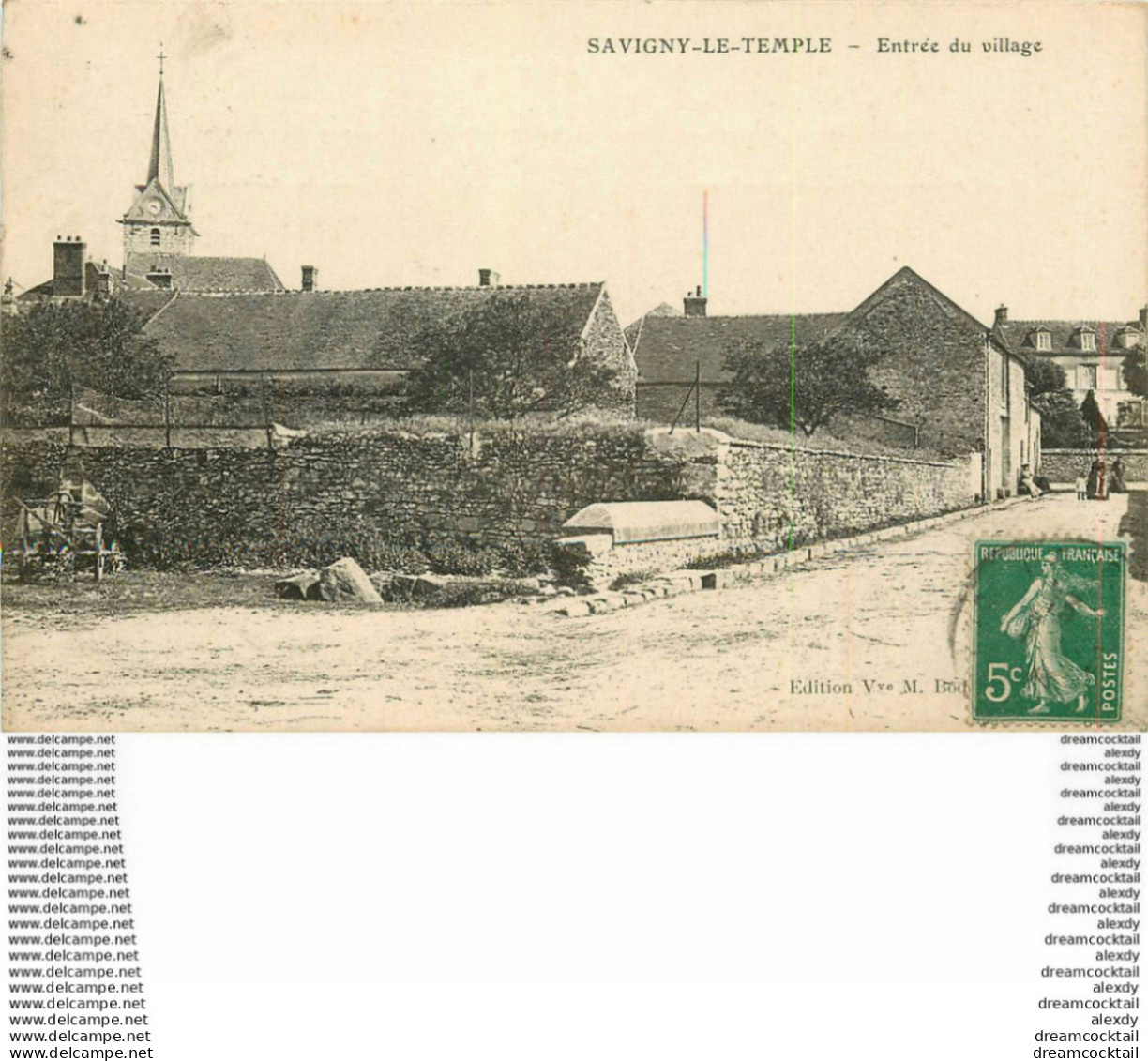 M. 77 SAVIGNY-LE-TEMPLE. Entrée Du Village Vers 1910... - Savigny Le Temple