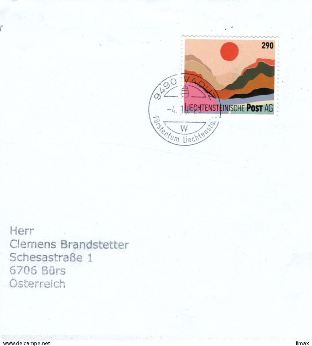 9490 Vaduz 2023 - Roter Mond - Briefe U. Dokumente