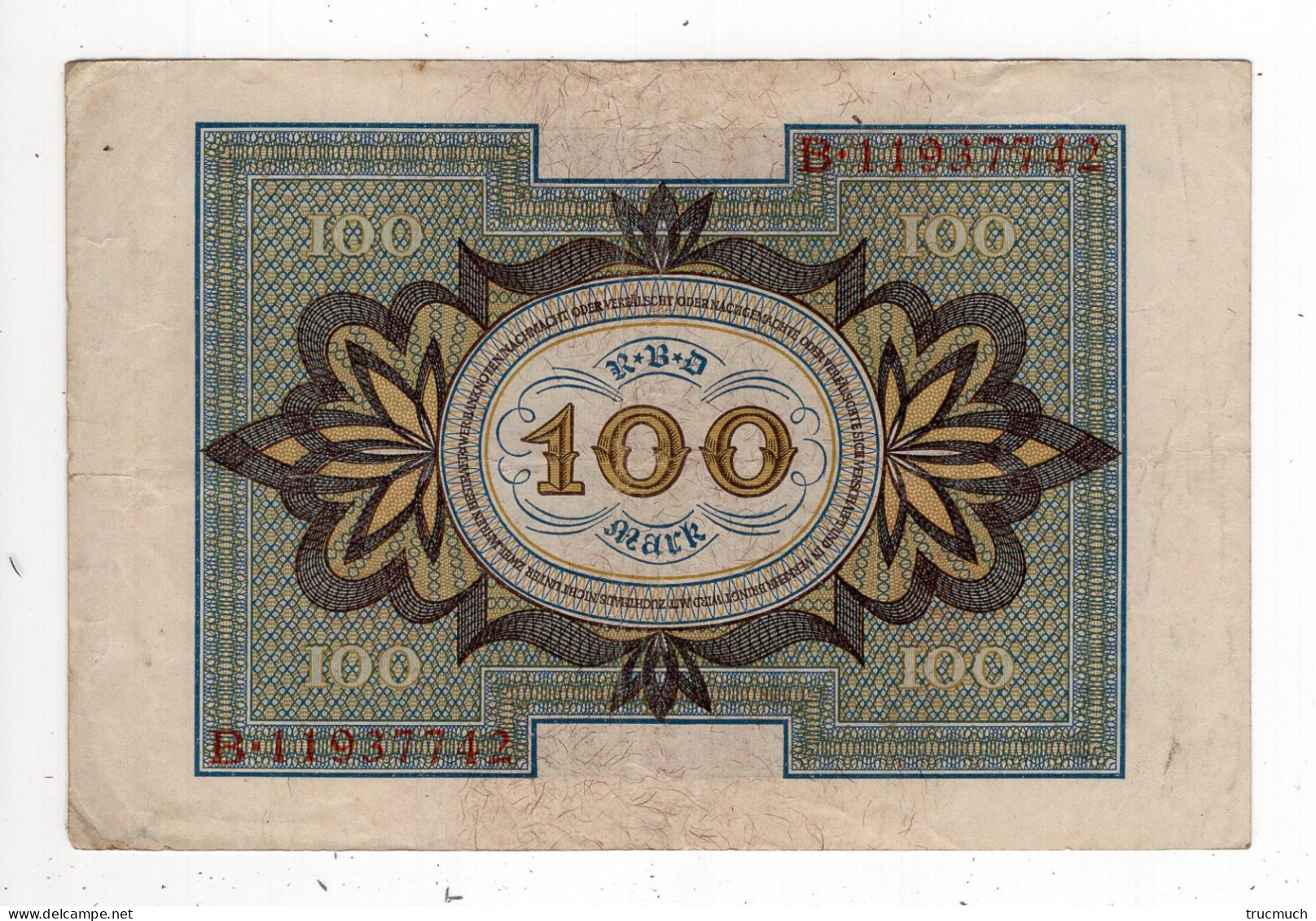 20 - ALLEMAGNE - Reichsbanknote - 100 Mark - 01.11.1920 - Reichsbankdirektorium - 100 Mark