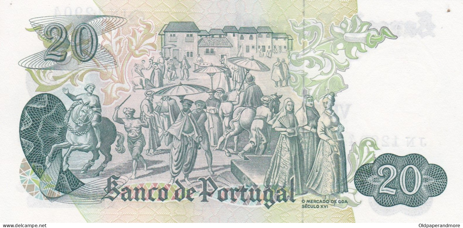 PORTUGAL BANK NOTE - BANKNOTE - 20$00 - CH 8  - 27/07/1971 AUNC - Portugal