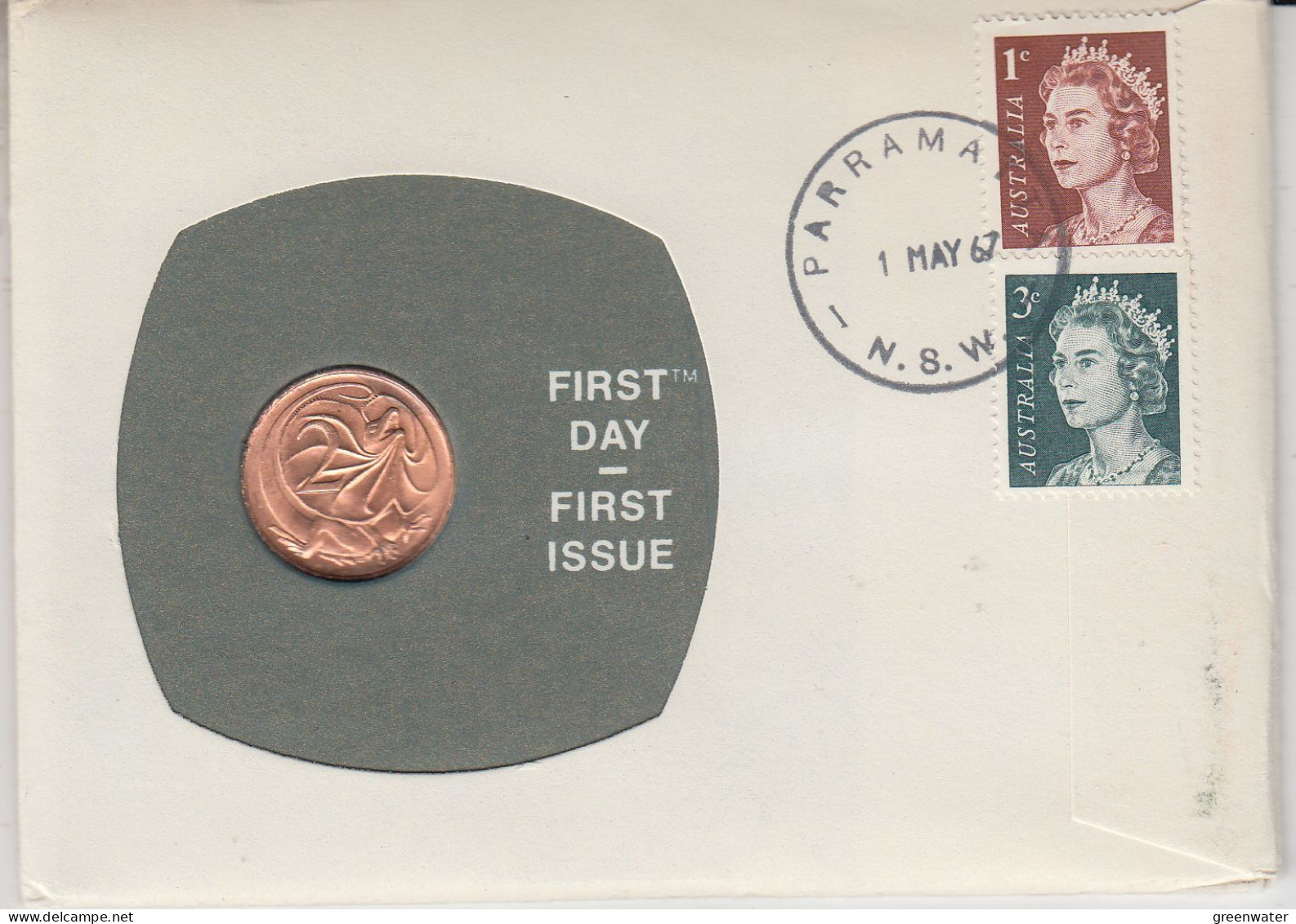 Canada Numisletter 2 Cent Coin Ca Parramatt1 MAY 1967(CN150A) - Storia Postale