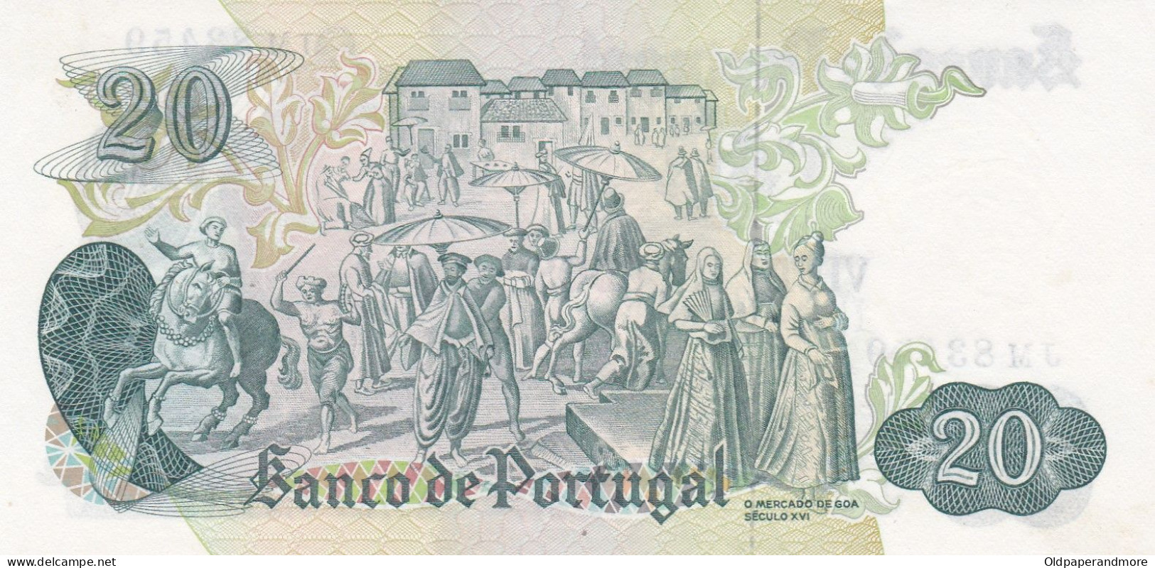 PORTUGAL BANK NOTE - BANKNOTE - 20$00 - CH 8  - 27/07/1971 AUNC - Portogallo