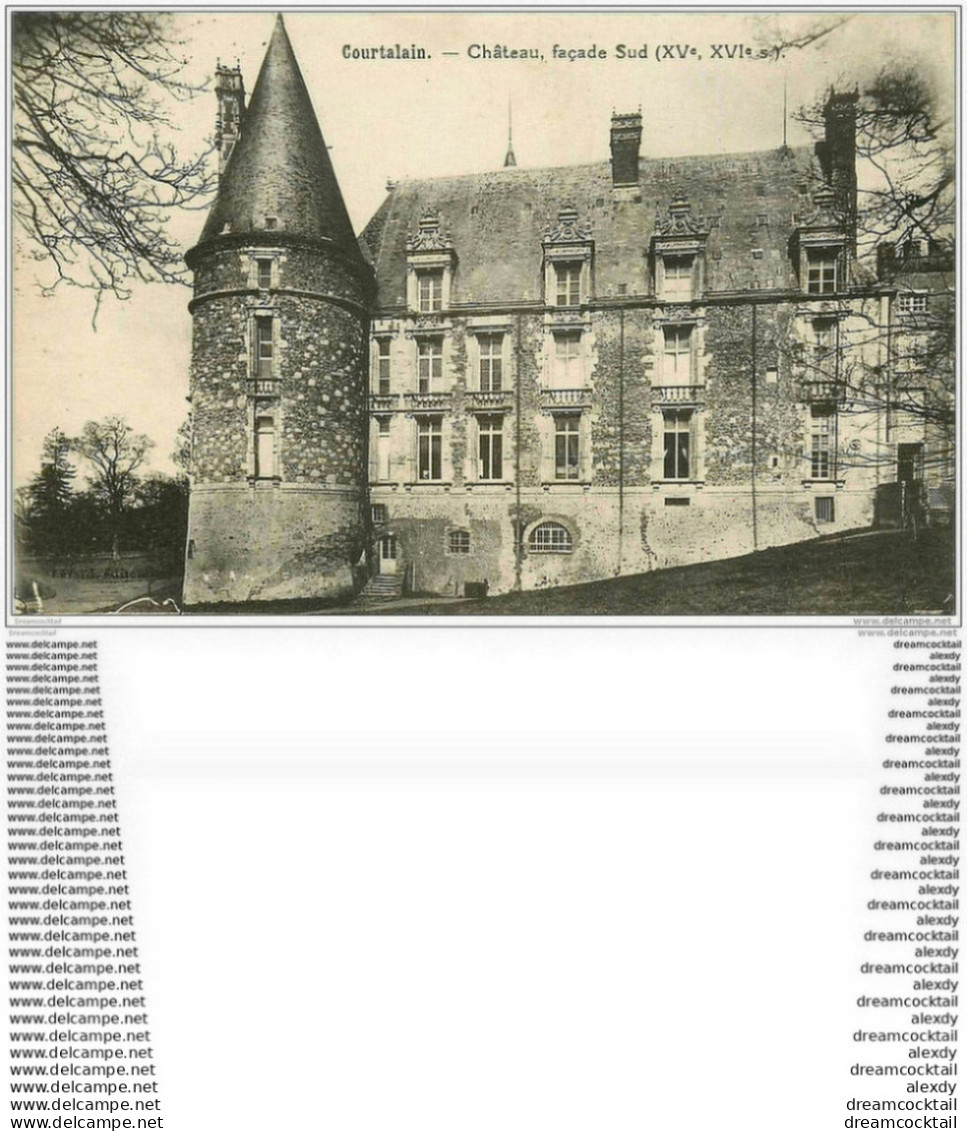 28 COURTALAIN. Le Château 1935 - Courtalain