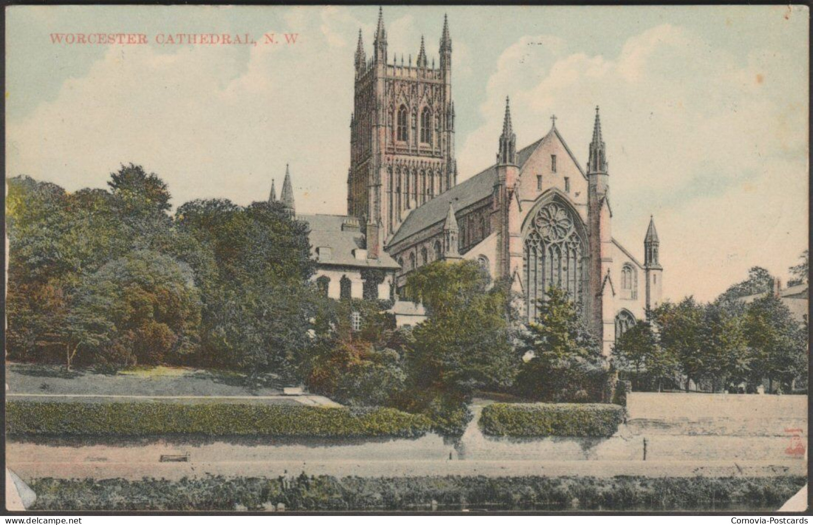 Worcester Cathedral, North West, C.1910 - John Thridgould Postcard - Stationers' Remainder - Worcester