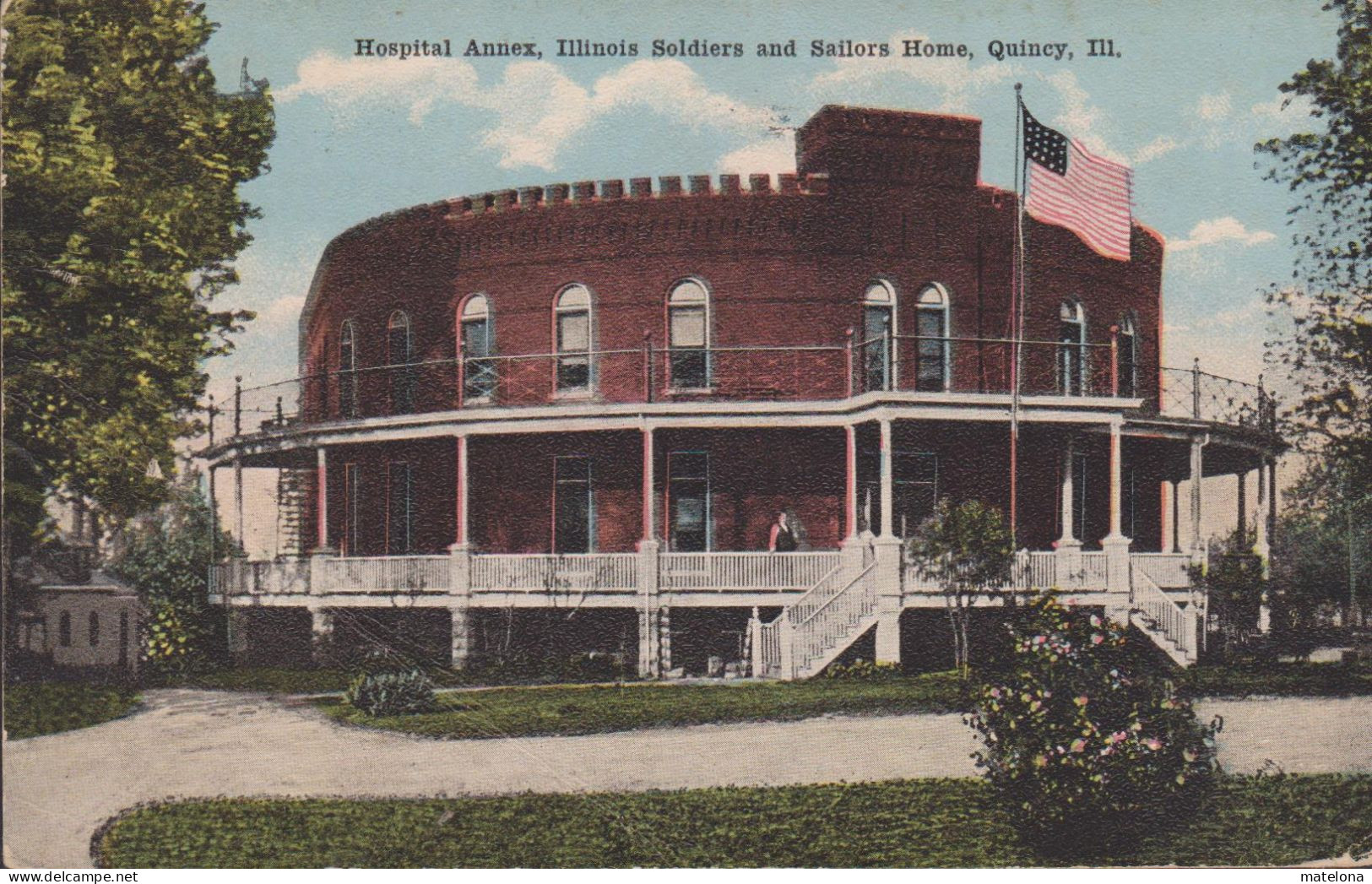 ETATS UNIS IL - ILLINOIS HOSPITAL ANNEX ILLINOIS SOLDIERS AND SAILORS HOME QUINCY - Altri & Non Classificati