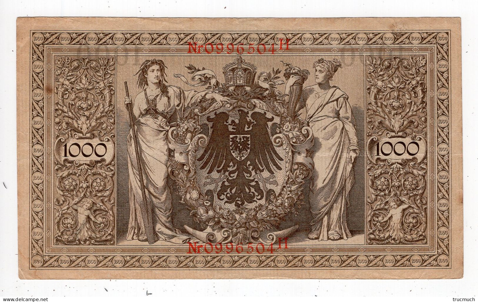 37 - ALLEMAGNE - Reichsbanknote - 1000 Mark - 21.04.1910 - Reichsbankdirektorium - 1000 Mark