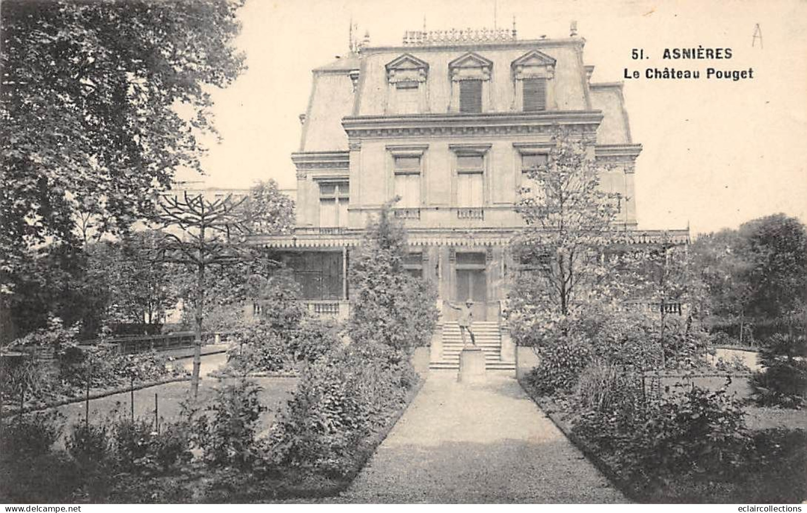 Asnières Sur Seine       92        Le Château Pouget     (voir Scan) - Asnieres Sur Seine