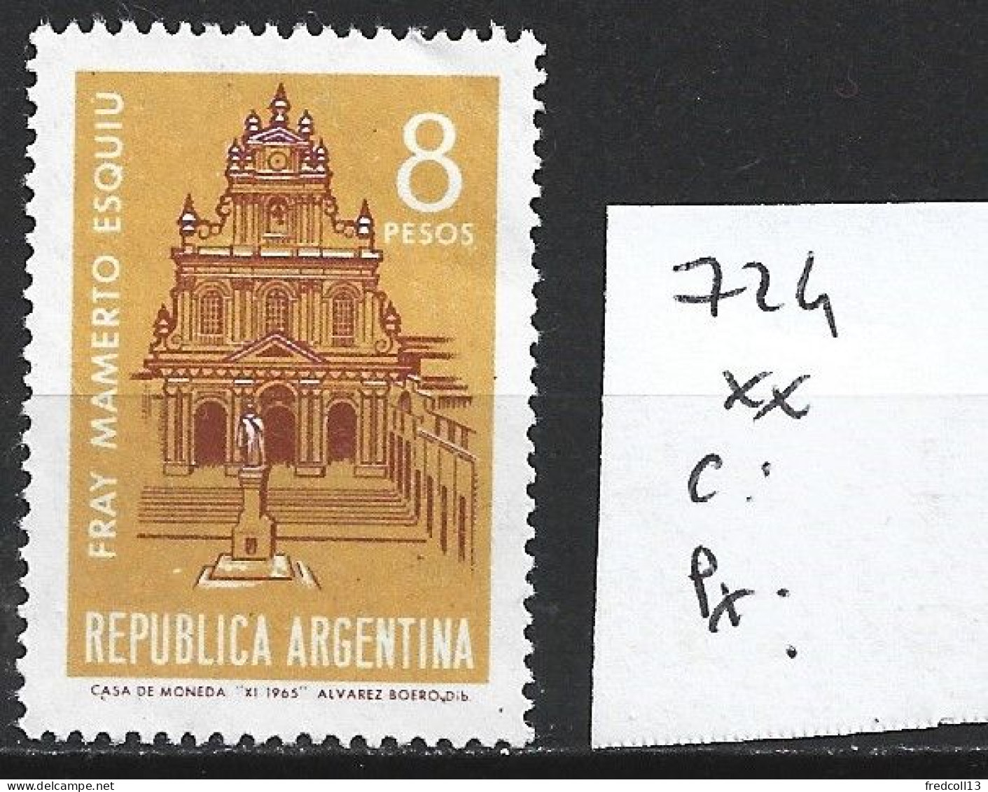 ARGENTINE 724 ** Côte 0.30 € - Ongebruikt