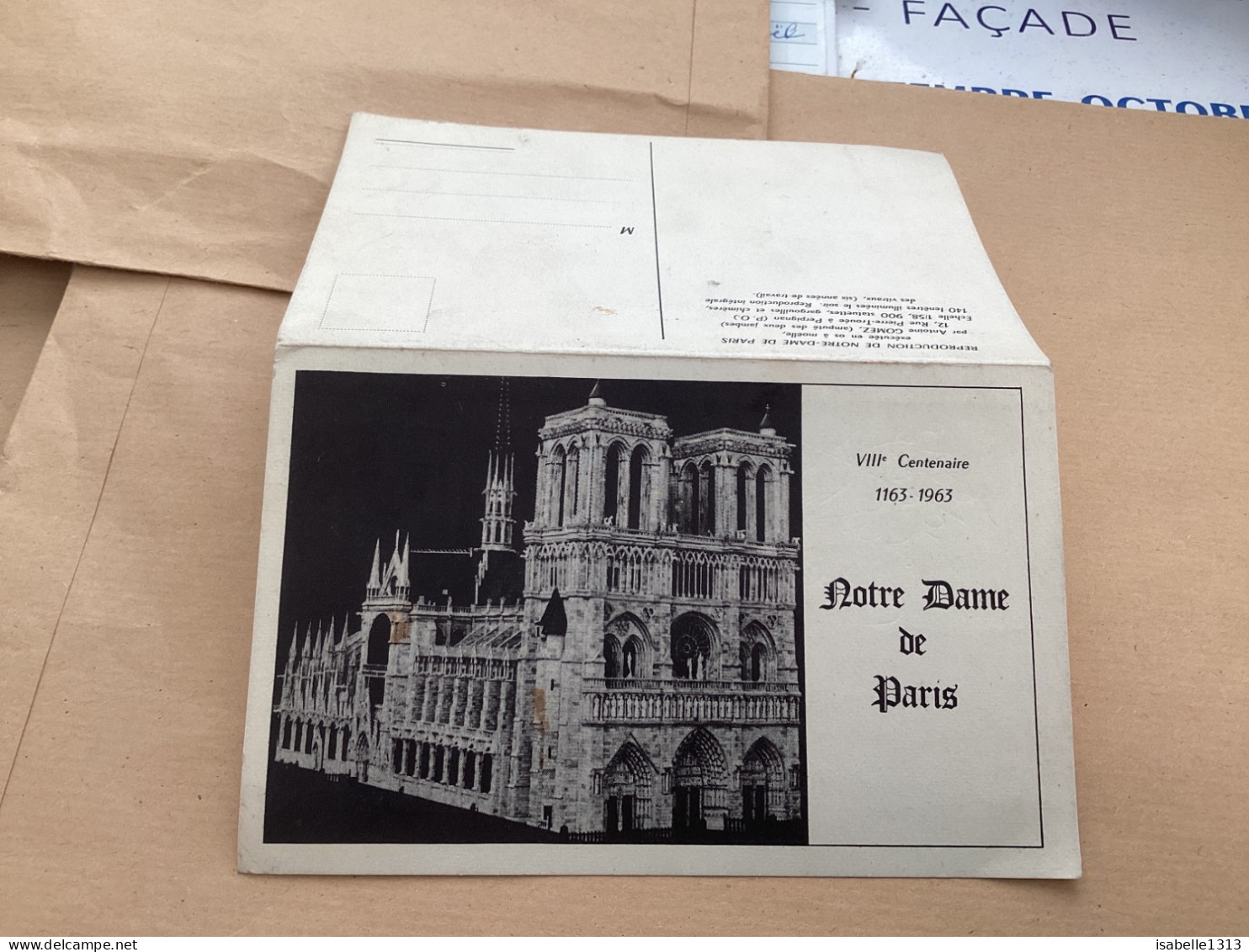 NOTRE DAME DE PARIS VIII éme Centenaire 1163 / 1963 - Kirchen U. Kathedralen
