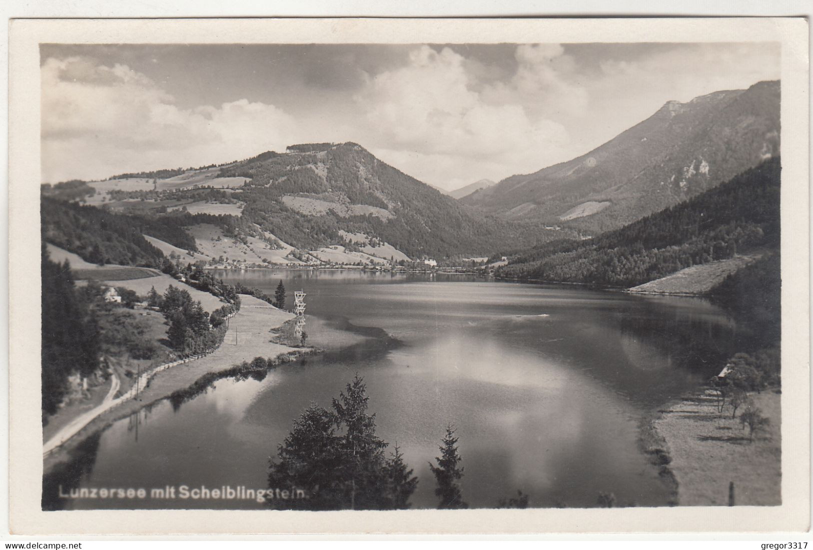 D9115) LUNZERSEE Mit Scheiblngstein - Tolle FOTO AK - Lunz Am See