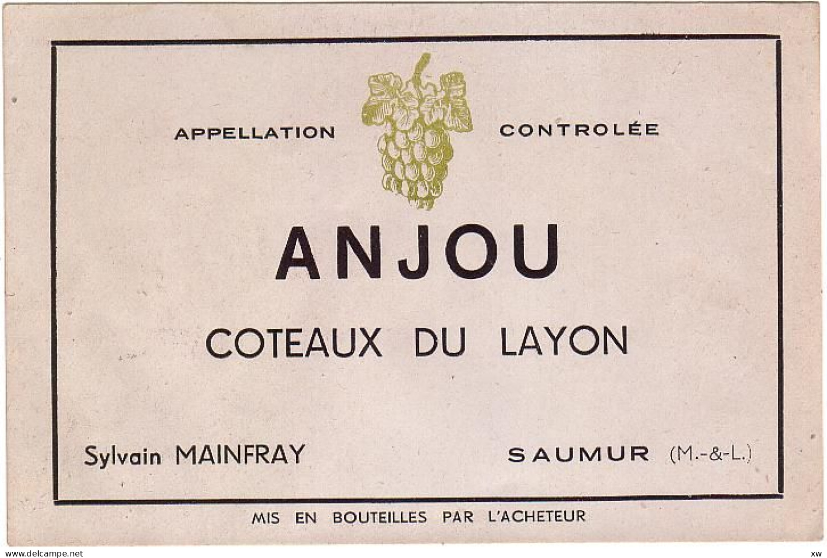 ANJOU - Coteau Du Layon - D 1832 - Vino Bianco