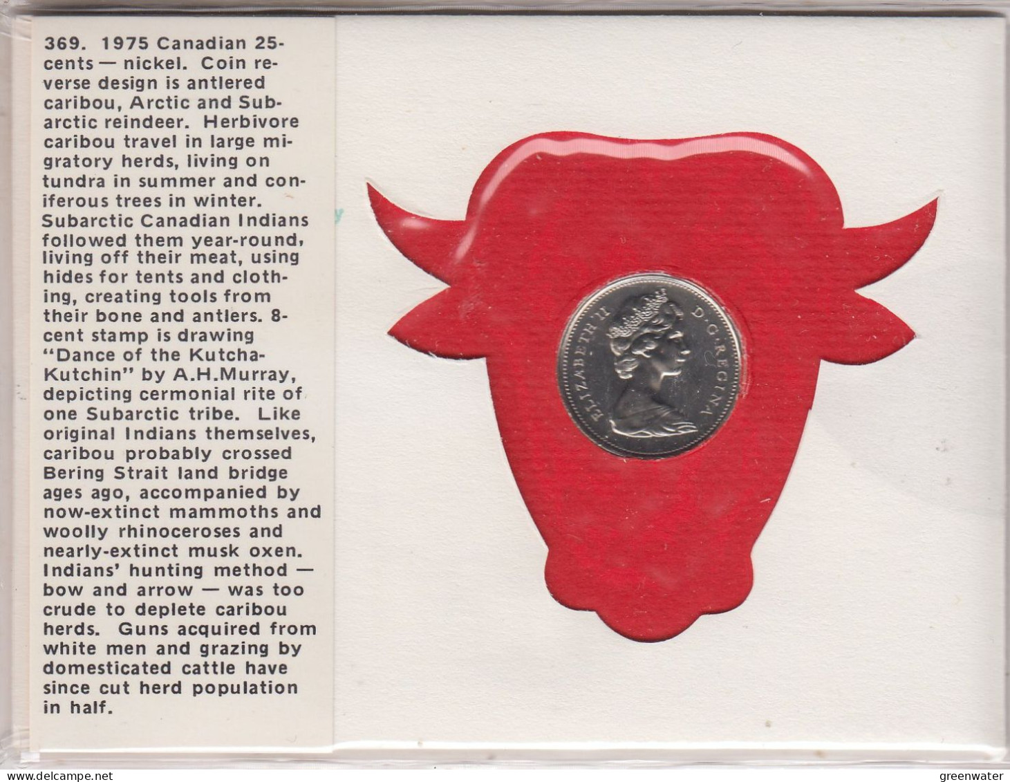 Canada Numisletter 25 Cent Coin Calgary 12.V.1975 (CN151C) - Brieven En Documenten