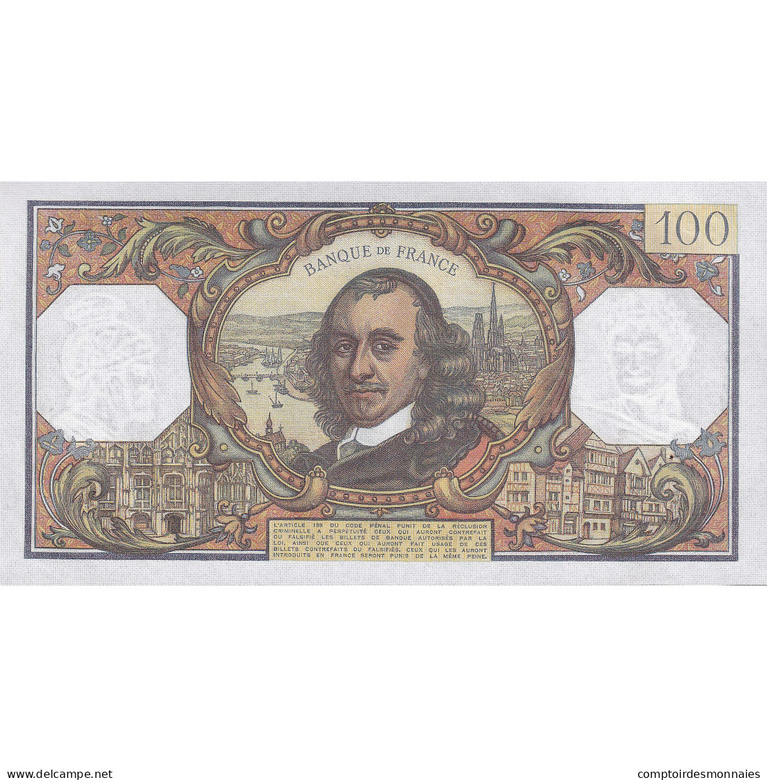 France, 100 Francs, Corneille, 1971, R.572, SPL, Fayette:65.36, KM:149d - 100 F 1964-1979 ''Corneille''