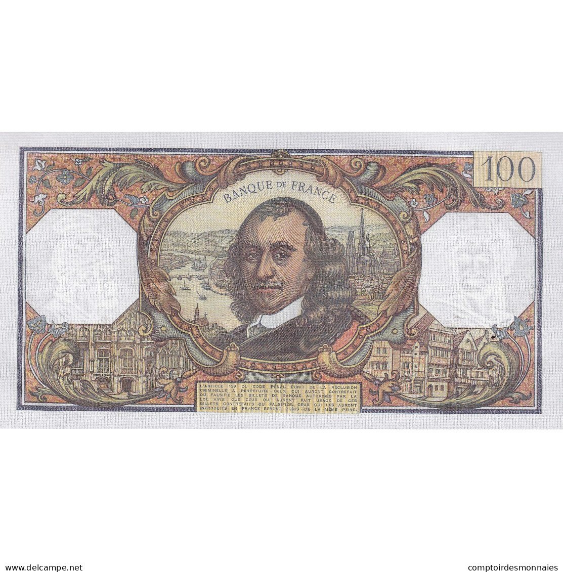 France, 100 Francs, Corneille, 1971, R.572, SUP, Fayette:65.36, KM:149d - 100 F 1964-1979 ''Corneille''