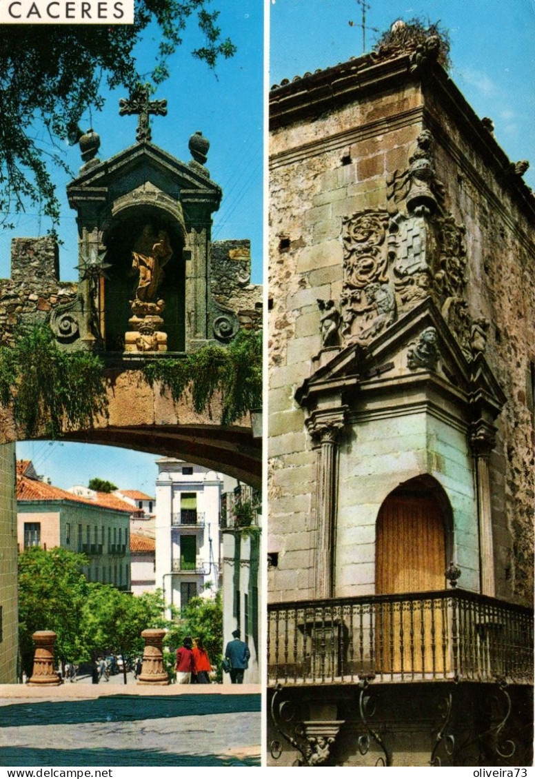 CACERES - Arco De La Estrella Y Balcón De La Casa De Godoy - Cáceres