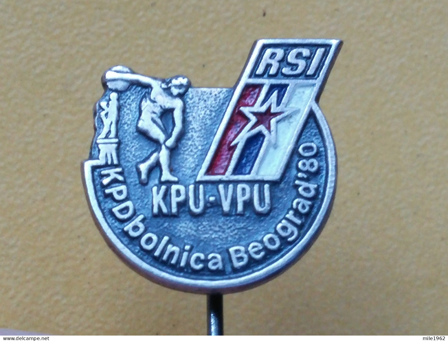 BADGE Z-54-1 - BOWLING TOURNAMENT, BOLNICA BEOGRAD, HOSPITAL BELGRADE, SERBIA - Bowling