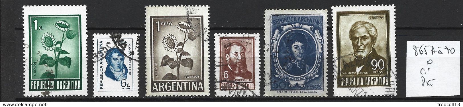 ARGENTINE 865A à 70 Oblitérés Côte 4.50 € - Usados