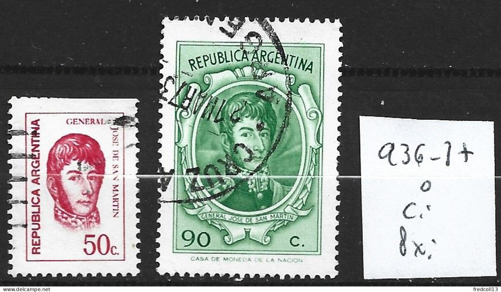 ARGENTINE 936-37 Oblitérés Côte 0.40 € - Used Stamps