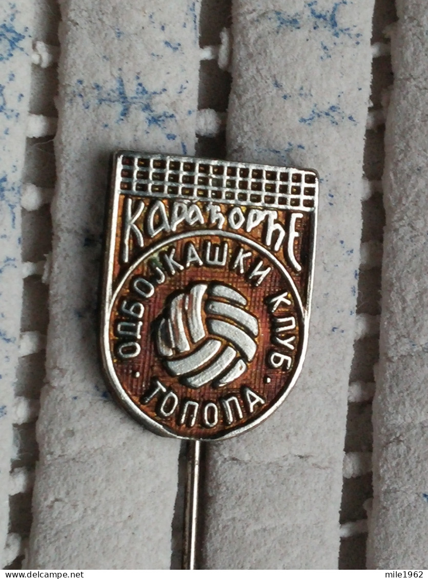 Badge Z-66 - Volleyball, Volley-ball, Odbojka, Club Karadjordje, Topola, Serbia - Volleyball