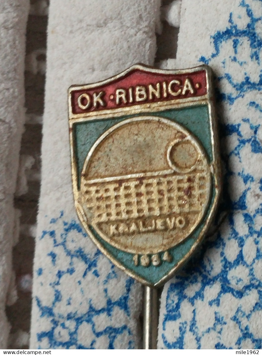 Badge Z-66 - Volleyball, Volley-ball, Odbojka, Club Ribnica, Kraljevo, Serbia - Voleibol