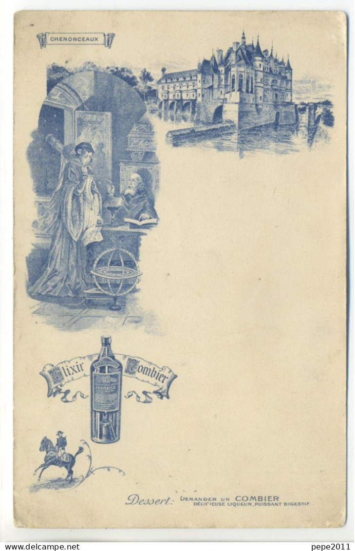CPA Illustration - Publicité ELIXIR COMBIER . Château De Chenonceaux - Advertising